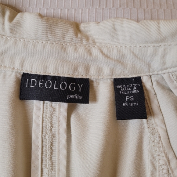 Ideology 100% Cotton White Jacket sz Petite S - Picture 3 of 7